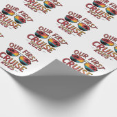 Onze eerste cruise 2025 zomerreis matching cadeaupapier (Hoek)