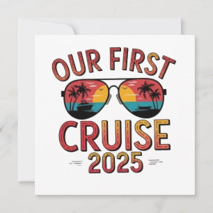 Onze eerste cruise 2025 zomerreis matching feestdagenkaart