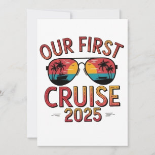 Onze eerste cruise 2025 zomerreis matching feestdagenkaart