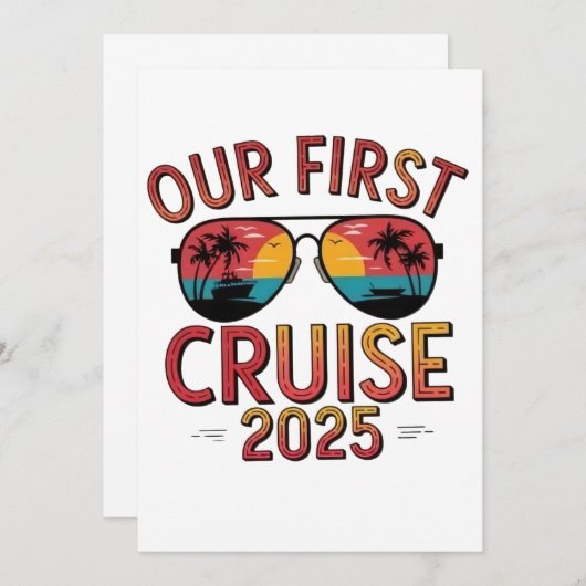 Onze eerste cruise 2025 zomerreis matching kaart (Voorkant / Achterkant)