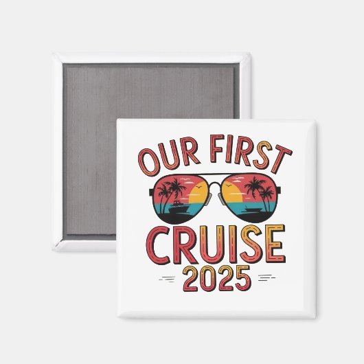 Onze eerste cruise 2025 zomerreis matching magneet (Voorkant / Achterkant)