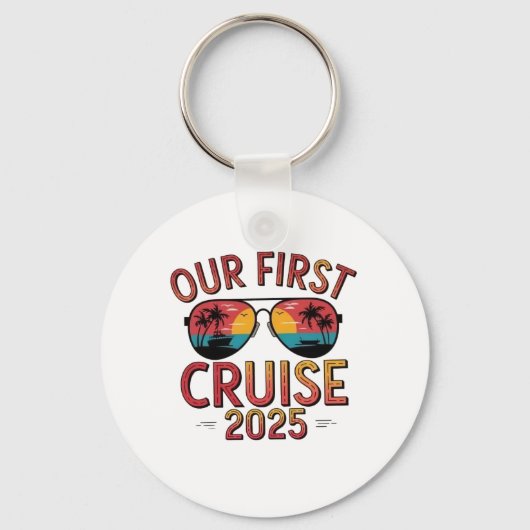 Onze eerste cruise 2025 zomerreis matching sleutelhanger (Voorkant)