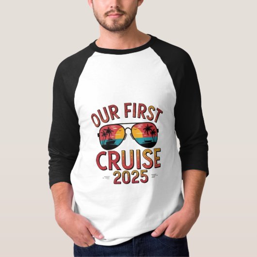 Onze eerste cruise 2025 zomerreis matching t-shirt (Voorkant)