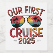Onze eerste cruise 2025 zomerreis matching wijn etiket (Enkel label)