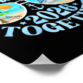 Onze Eerste Cruise 2026 Samen Bijpassend Koppel Fa Poster (Hoek)