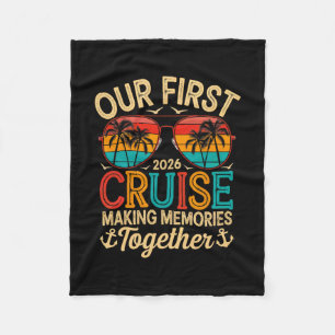 Onze Eerste Cruise Samen 2026 Grappig Koppel Cruis Fleece Deken