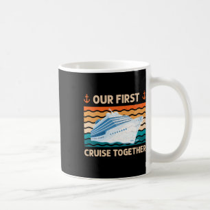 Onze Eerste Cruise Samen Passende Familie Cruise Koffiemok