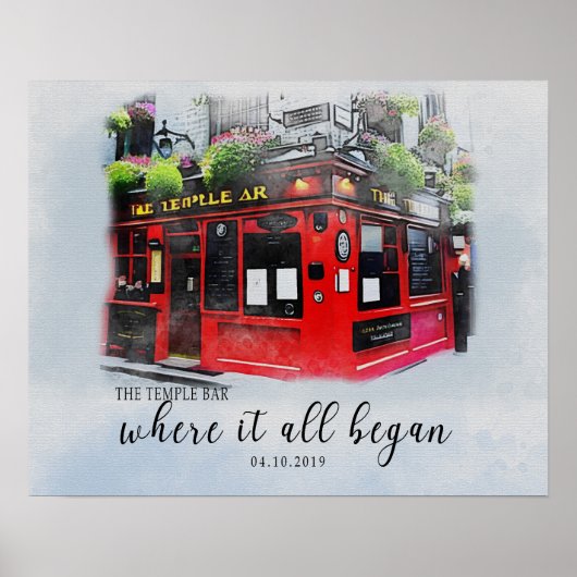 Onze eerste datum, Aangepast eerste datumportret Poster (Voorkant)