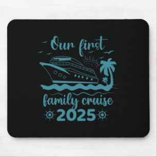 Onze eerste familie cruise 2025 zomervakantie muismat
