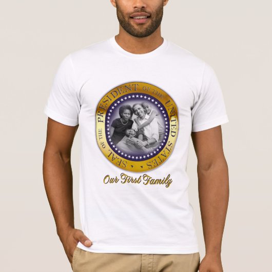 Onze eerste familie, President Barack Obama T-shirt (Voorkant)