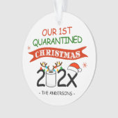 Onze eerste gepantserde kerstcadeautje ornament (voorkant)