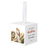 Onze eerste getrouwde kerst bruiloft foto decoratie (Voorkant hoekig)