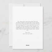 Onze eerste getrouwde kerstfoto feestdagenkaart (Achterkant)