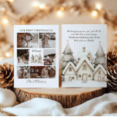 Onze eerste gezamenlijke kerstfotocollage feestdagenkaart