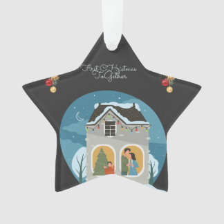 Onze eerste gezamenlijke kerstvakantie ornament
