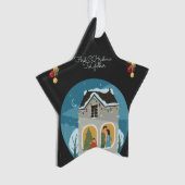 Onze eerste gezamenlijke kerstvakantie ornament (voorkant)