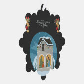 Onze eerste gezamenlijke kerstvakantie ornament kaart (Rechts)