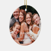 Onze eerste Global Pandemic Photo 2020 Keramisch Ornament (Rechts)