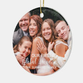 Onze eerste Global Pandemic Photo 2020 Keramisch Ornament (Links)