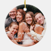 Onze eerste Global Pandemic Photo 2020 Keramisch Ornament (Achterkant)