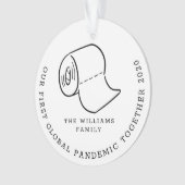 Onze eerste Global Pandemic Together Holiday Foto Ornament (voorkant)