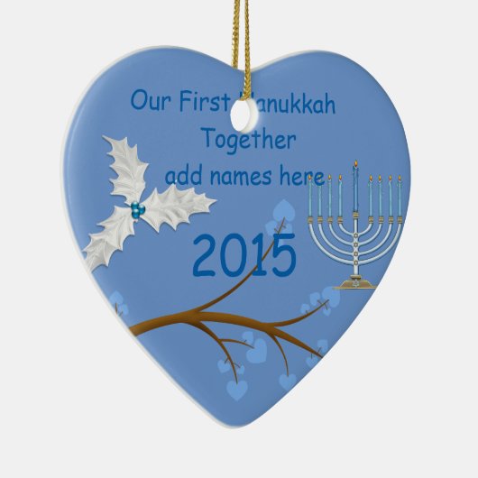 Onze eerste hanukkah samen met Ornament Gift (Rechts)