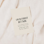 Onze eerste Home Housewarming Uitnodiging