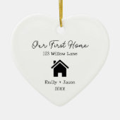 Onze eerste huis nieuwe huiseigenaren eerste House Keramisch Ornament (Voorkant)