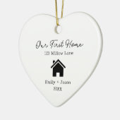 Onze eerste huis nieuwe huiseigenaren eerste House Keramisch Ornament (Links)