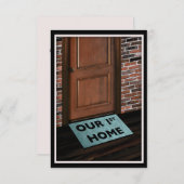 onze eerste huisdeurmat (Voorkant / Achterkant)