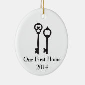 Onze eerste huisorganisatie keramisch ornament (Rechts)