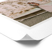 Onze Eerste Jaar Huwelijksfotoposter Poster (Hoek)