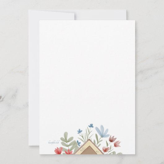 Onze eerste Kaarten voor thuisverhuizingen (Achterkant)