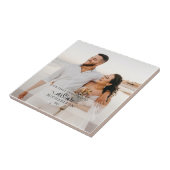 Onze eerste kerst als de heer en mevrouw. tegeltje (Zijkant)