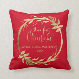 Onze eerste kerst als de heer & mevrouw. | Rode go Kussen