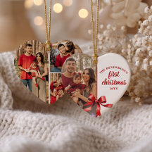 Onze eerste kerst als een gezin van 4 foto's rode