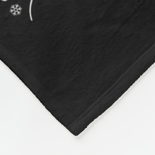 Onze eerste kerst als een gezin van drie 2024 nieu fleece deken (Hoek)