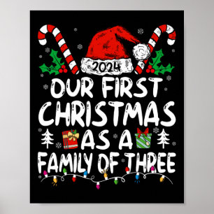 Onze eerste kerst als een gezin van drie 2024 nieu poster