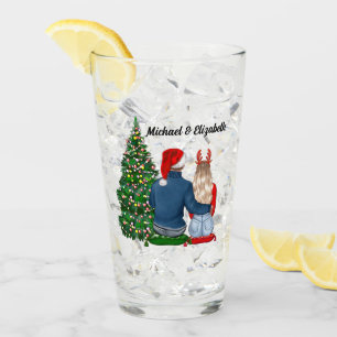 Onze eerste kerst als gehuwd paar glas