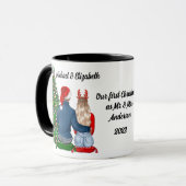 Onze eerste kerst als gehuwde koffie-Mok Mok (Voorkant links)