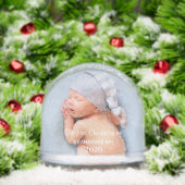 Onze eerste kerst als grootouders, Baby Foto Sneeuwbol (Kerstmis)