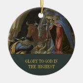 Onze eerste kerst als grootouders Christelijke kun Keramisch Ornament (Voorkant)