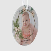 Onze eerste kerst als grootouders | Foto Baby Ornament (voorkant)