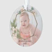 Onze eerste kerst als grootouders | Foto Baby Ornament (voorkant)