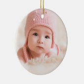 Onze eerste kerst als grootouders Foto Holiday Keramisch Ornament (Rechts)