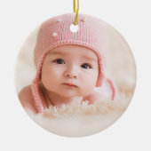 Onze eerste kerst als grootouders Foto Holiday Keramisch Ornament (Voorkant)