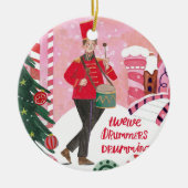 Onze eerste kerst als grootouders foto keramisch ornament (Voorkant)