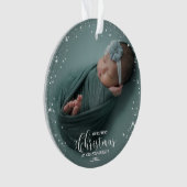 Onze eerste kerst als grootouders Foto-versiering Ornament (voorkant)