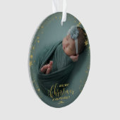 Onze eerste kerst als grootouders Foto-versiering Ornament (voorkant)