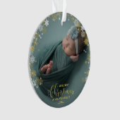 Onze eerste kerst als grootouders Foto-versiering Ornament (voorkant)